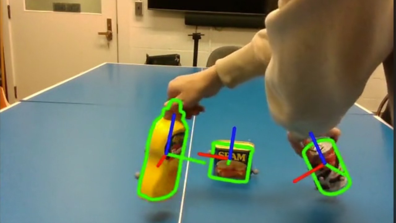 Preview of Point2Pose: Occlusion-Recovering 6D Pose Tracking and 3D Reconstruction for Multiple Unknown Objects via 2D Point Trackers